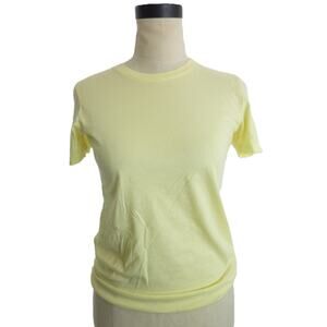 Everlane Yellow Short Sleeve Crew T-Shirt Tee S